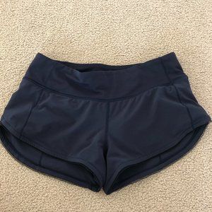 NWOT Lululemon Speed Up Short 2.5 Inch Navy Blue